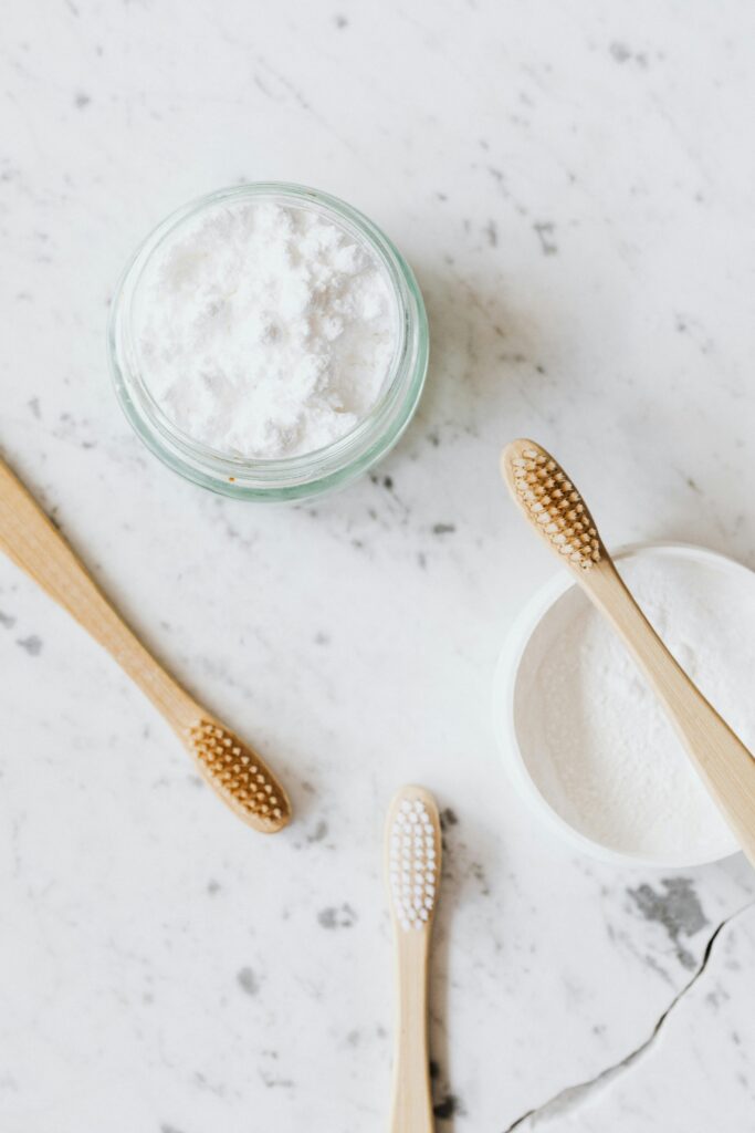 tooth brushes and toothpaste for oral hygiene